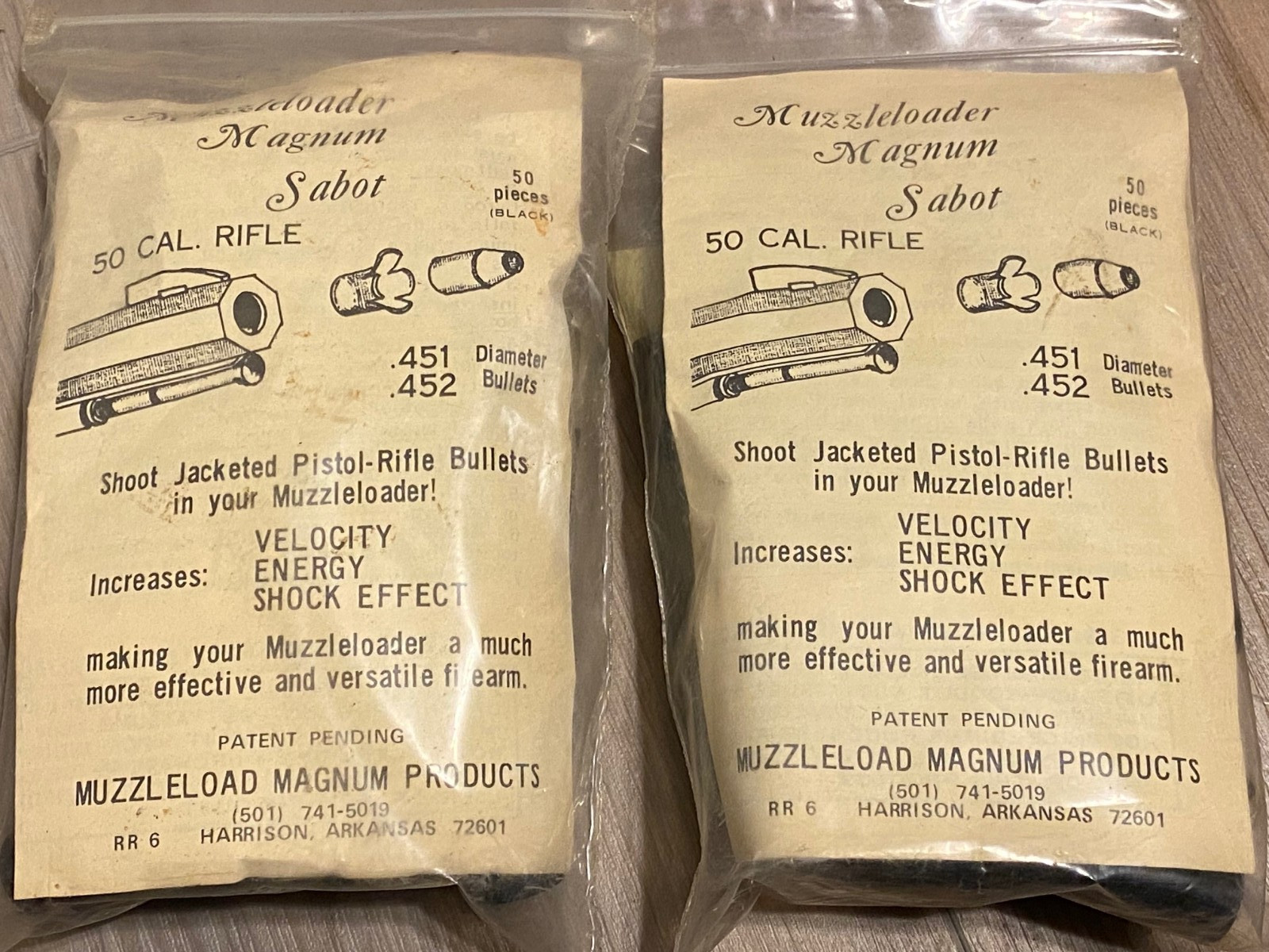 Muzzleloader Magnum Products MMP Sabots .50 Cal .451 .452 Black 100 pcs  2 Packs