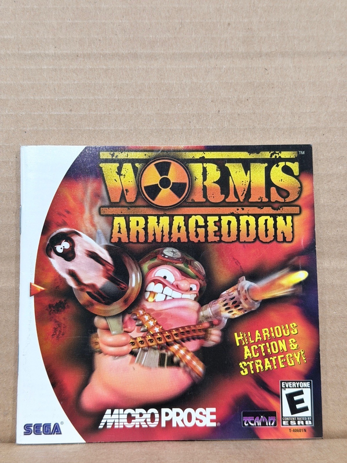 Worms Armageddon Sega Dreamcast  Game Manual Booklet Only No Game