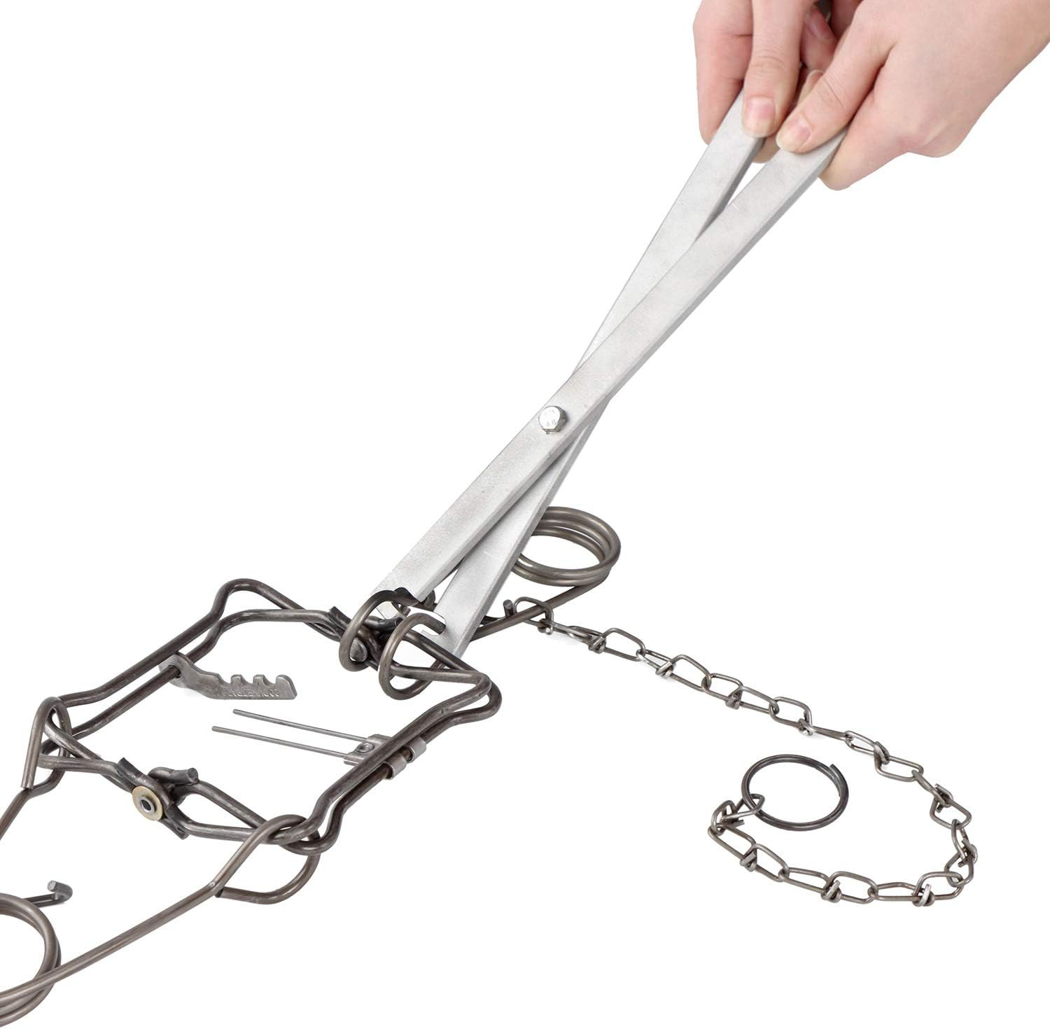 Cold Creek Body Trap Set Tool - 14 Inch Aluminum Body Grip Setting Tongs