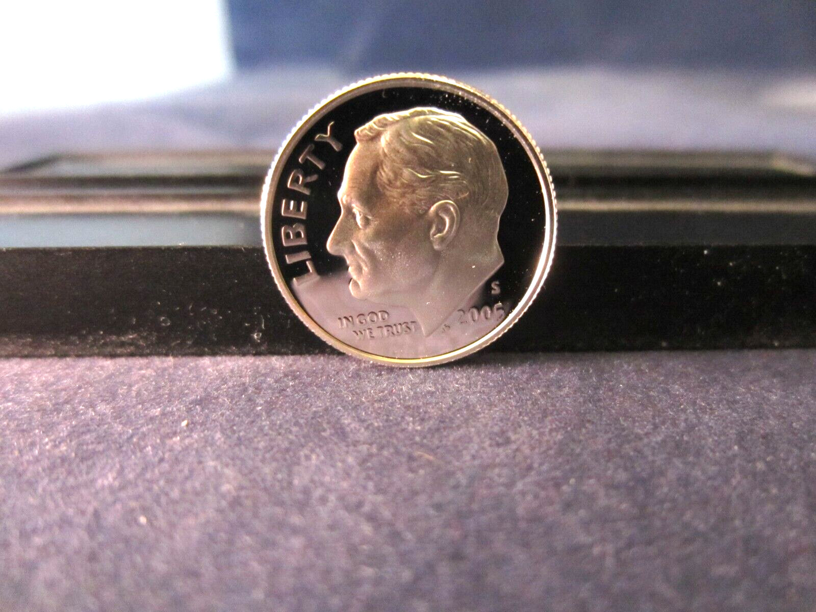 2005-S SILVER DEEP CAMEO MIRROR PROOF ROOSEVELT DIME  UPPER GRADE RANGE