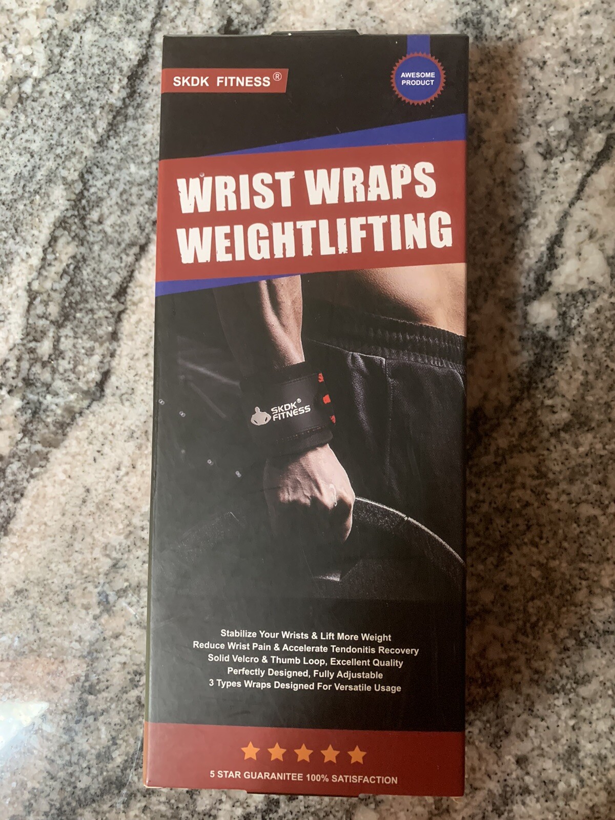 2X Weight Lifting Wrist Wraps Gym Workout Training Support Straps