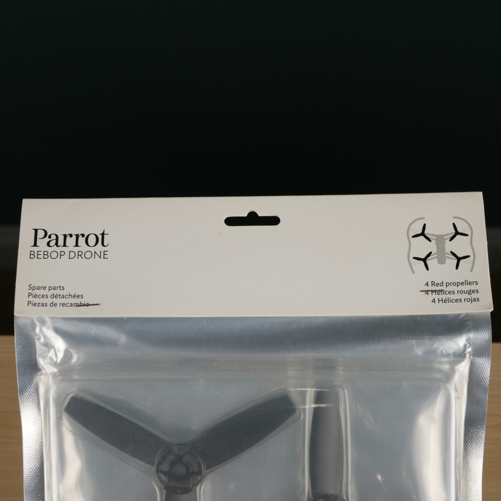 Genuine Parrot Bebop Drone OEM Red and Black Replacement Propellers