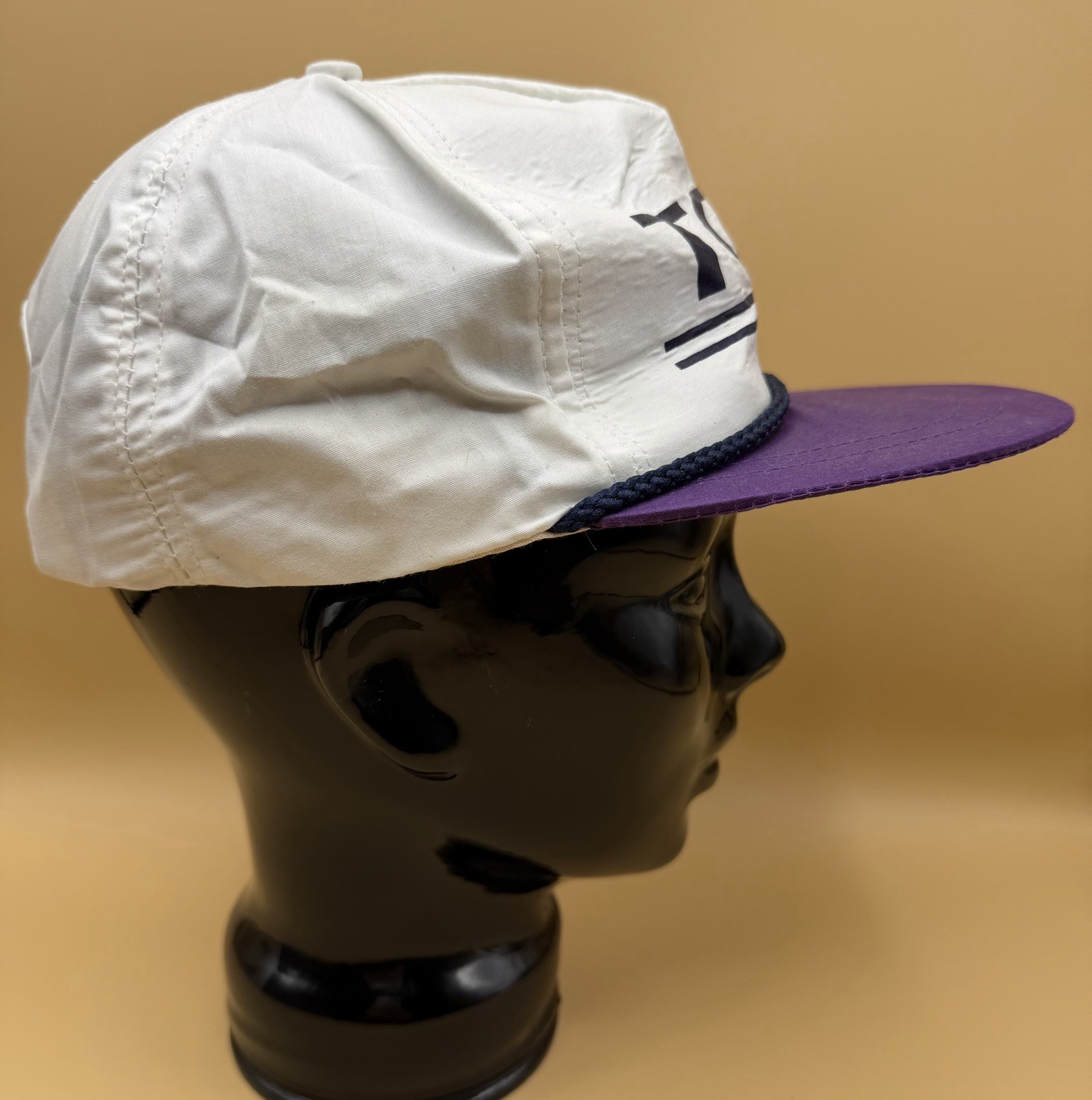 TCG Tool Competence Group Rope Vintage Hat Cap Purple White Snap Back Adjustable
