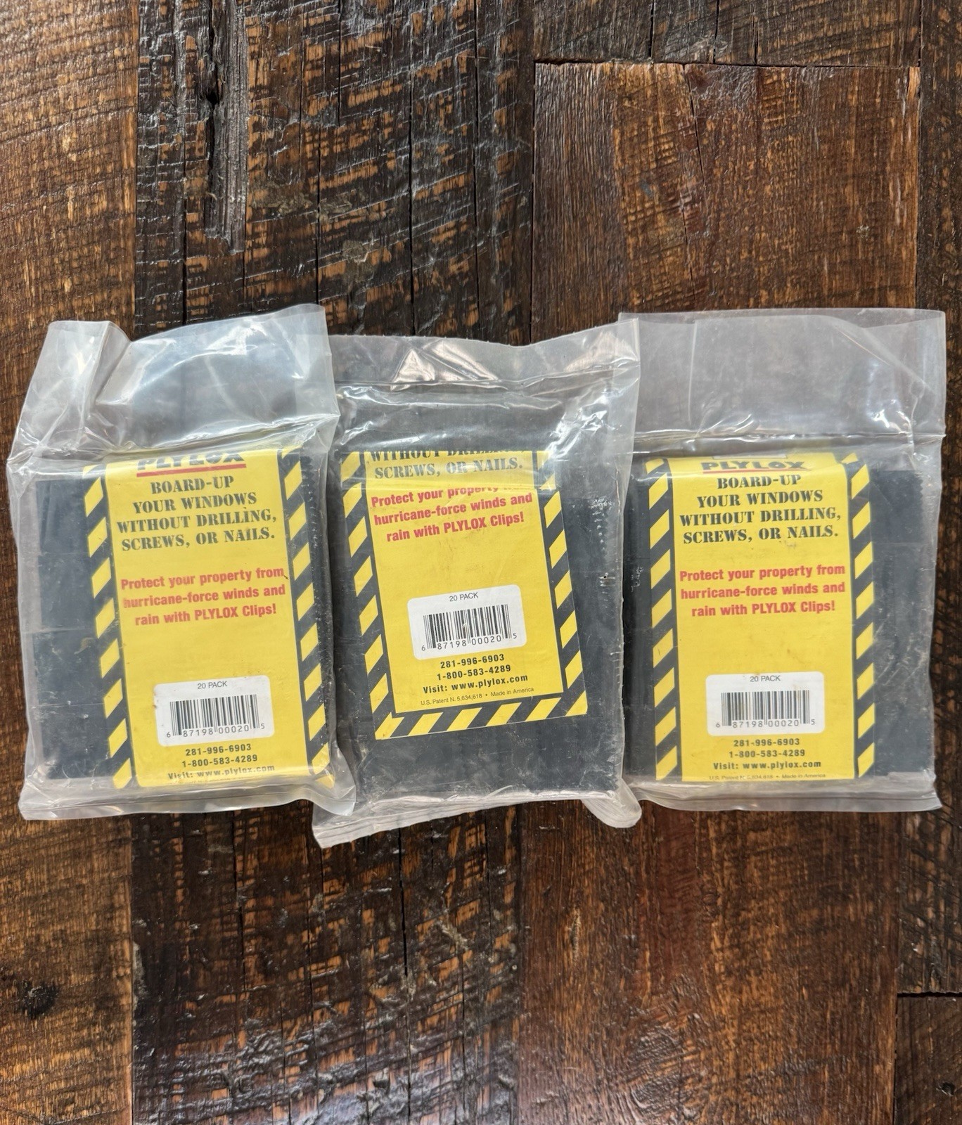 3 NEW PACKS PLYLOX Hurricane Clips 1/2" Carbon Steel 20 Pack - 60 Total SEALED