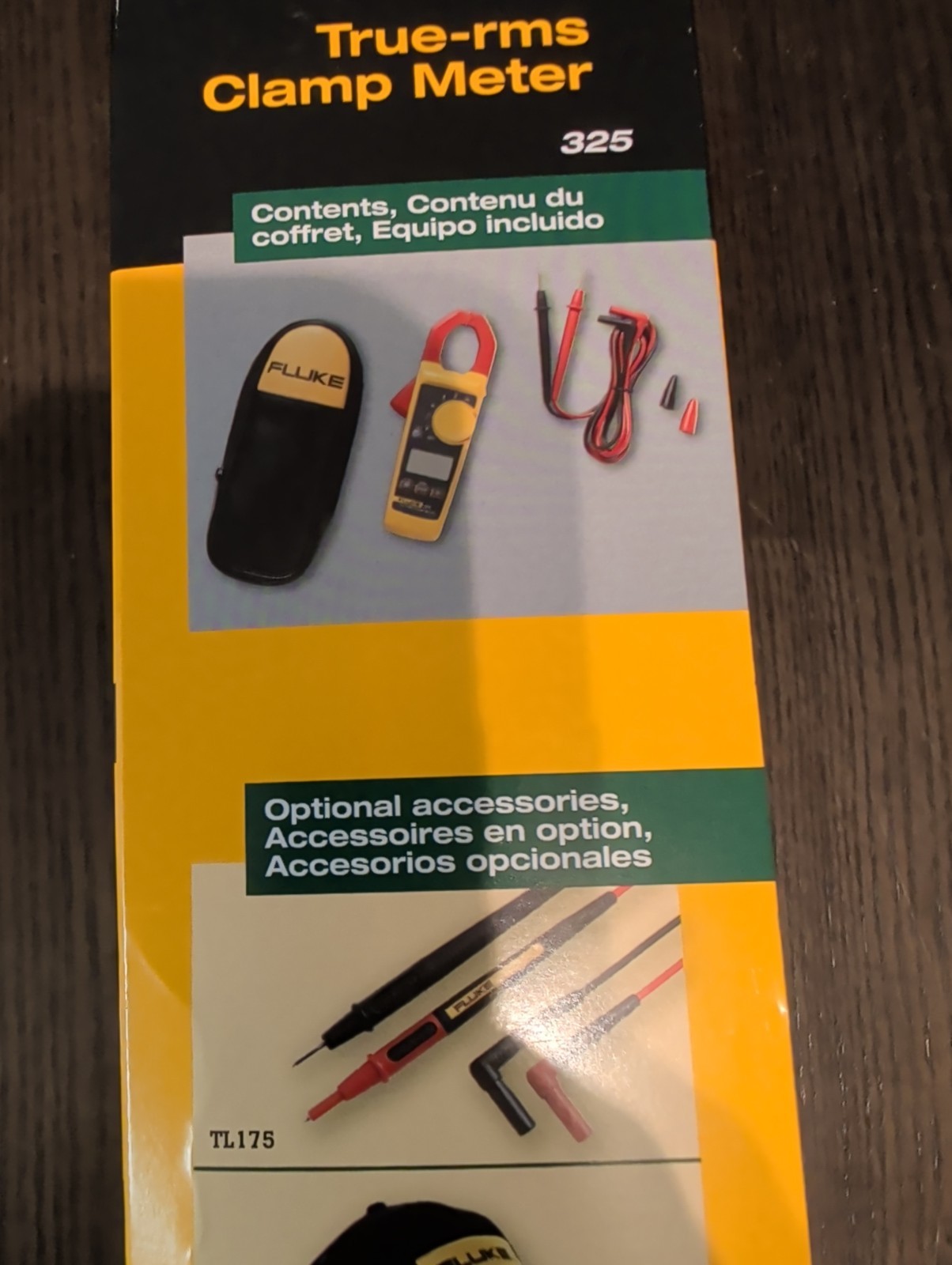 Fluke 325 True RMS DC AC Current and Voltage Tester Capacitance Clamp meter NEW#