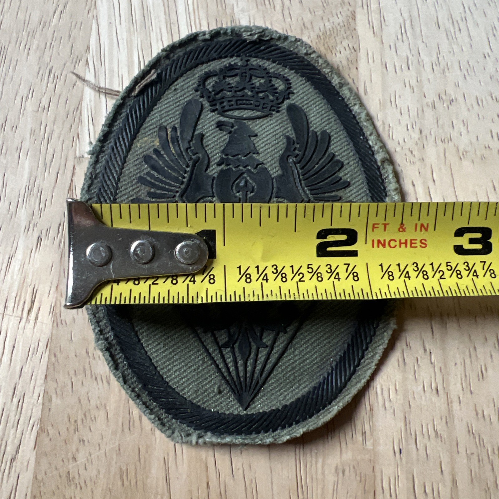 Spanish Army BRIPAC Paratrooper Subdued Field Uniform Patch Rubberized