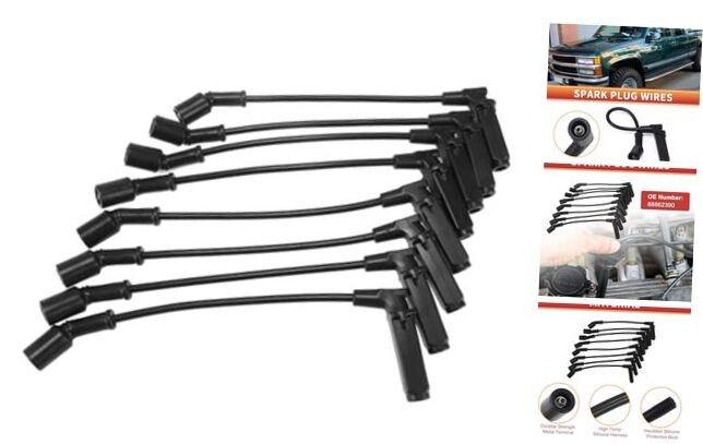Spark Plug Coil Wires for Cadillac Escalade 02-05 5.3L V8 8pc 89018056