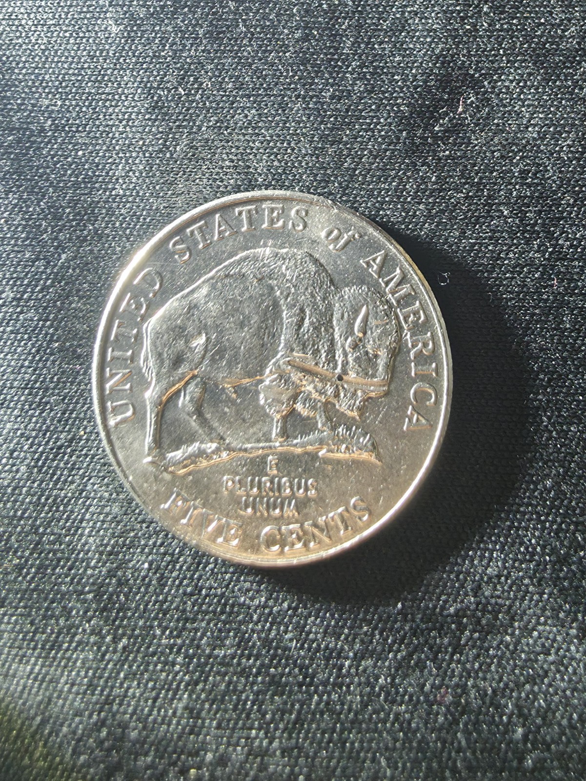 2005 D Jefferson Buffalo Nickel Error Die Chip