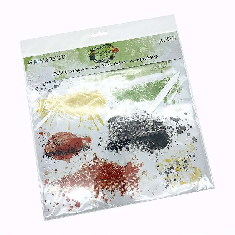 Vintage Artistry Countryside Rub-Ons 12"X12" 1/Sheet-Color Wash