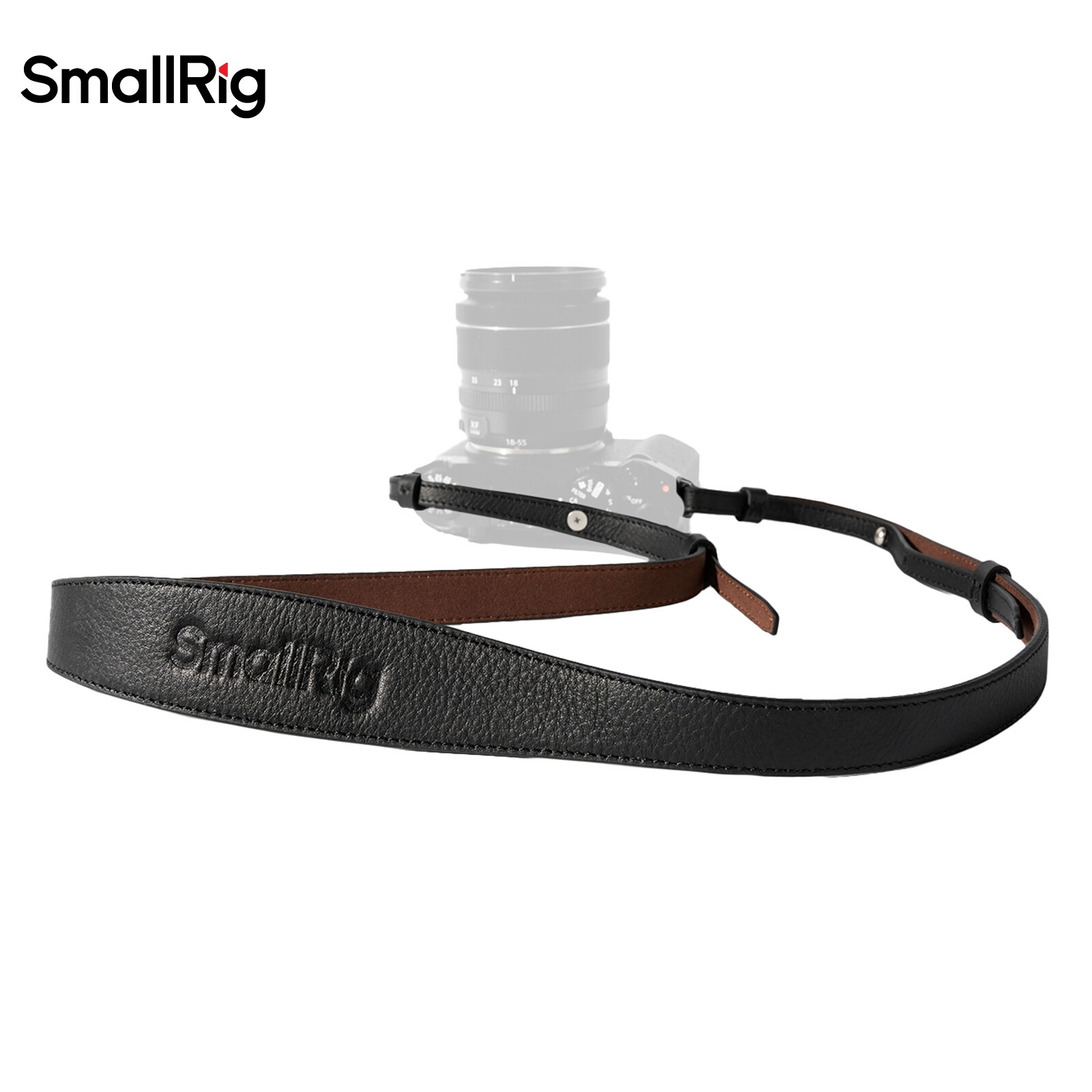 SmallRig Universal Leather Camera Neck Shoulder Strap for DSLR Max Load 10kg