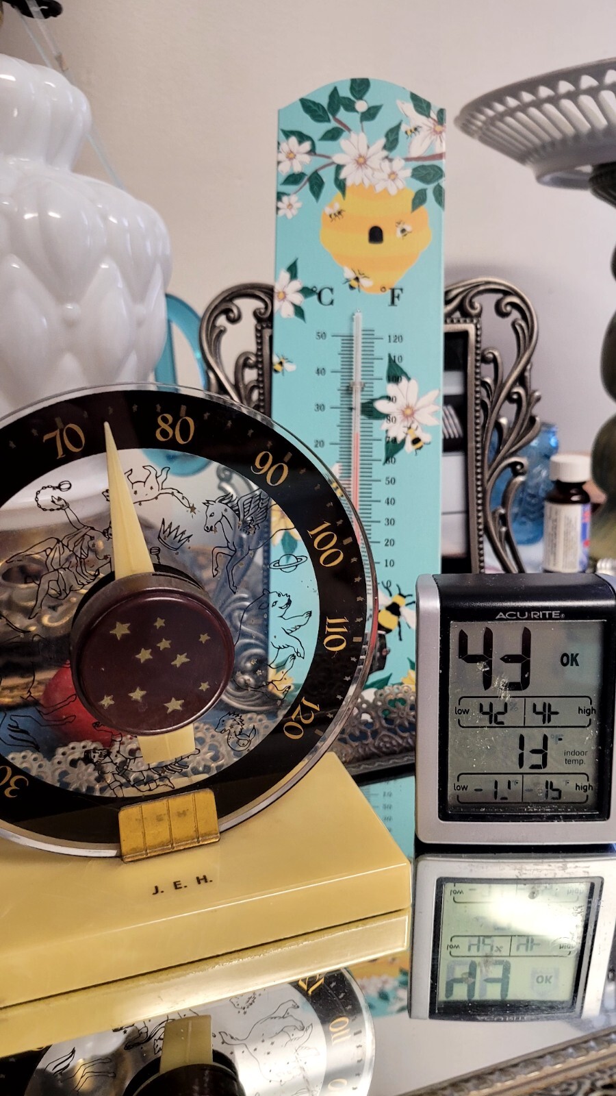 Zodiac Thermometer Vintage 1930's