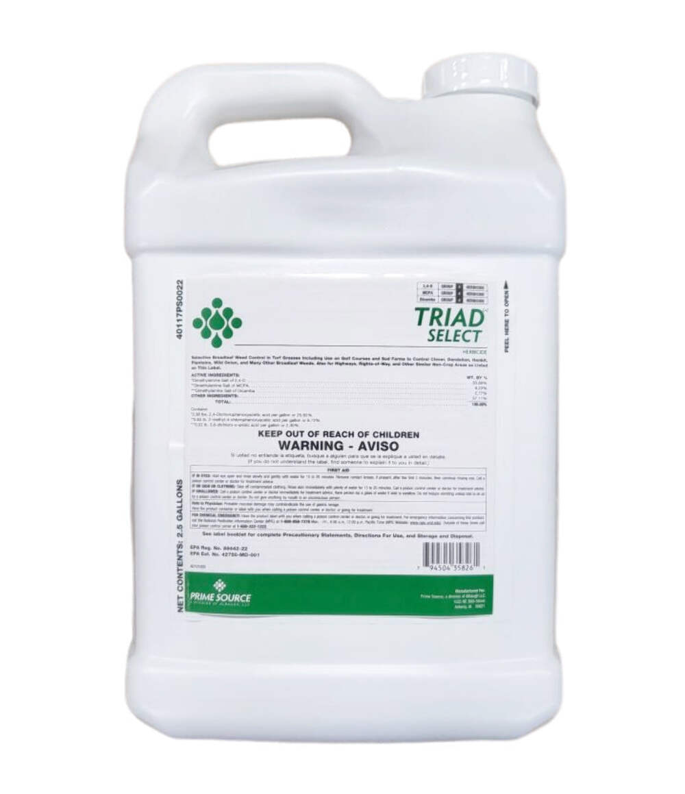 Triad Select Herbicide 3 Way Broadleaf Weed Control jug (2.5 gal)