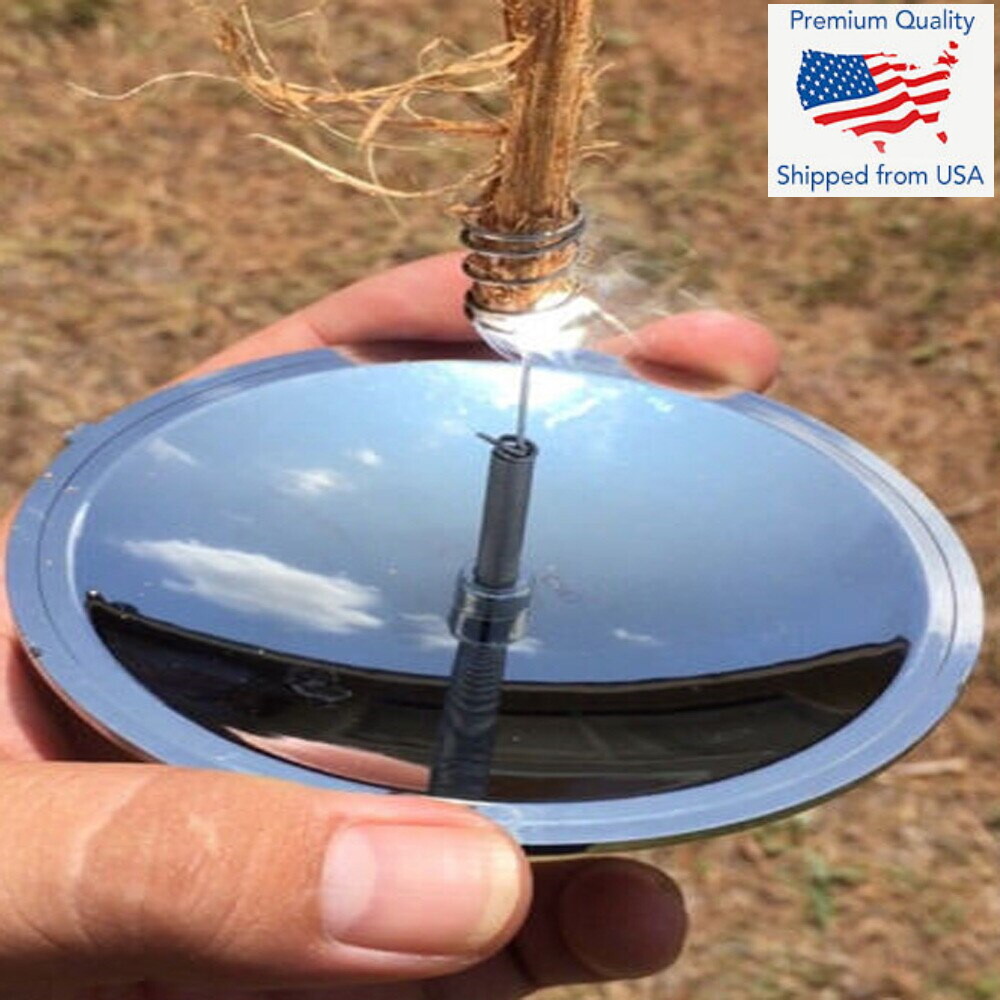 2x Outdoor Camping Waterproof Windproof Solar Lighter Fire Starter EDC Survival