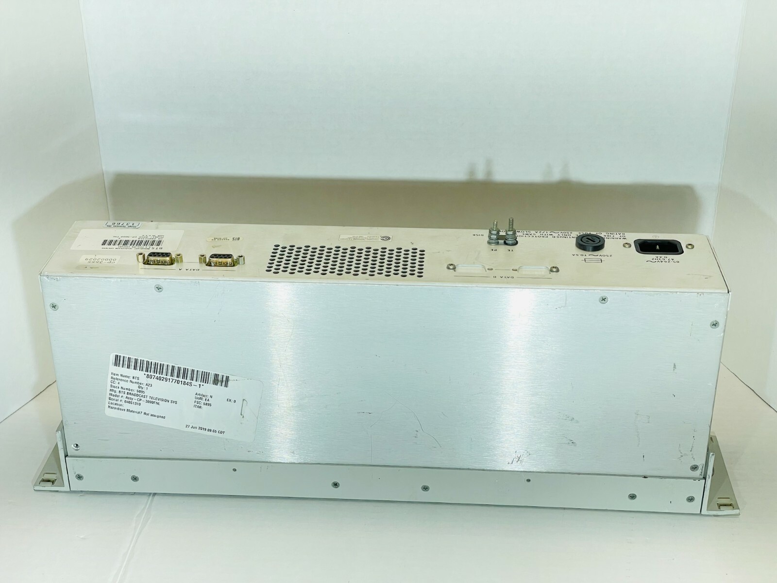 BTS Broadcast Television Systems. Assy-CP-3000 Control Panel