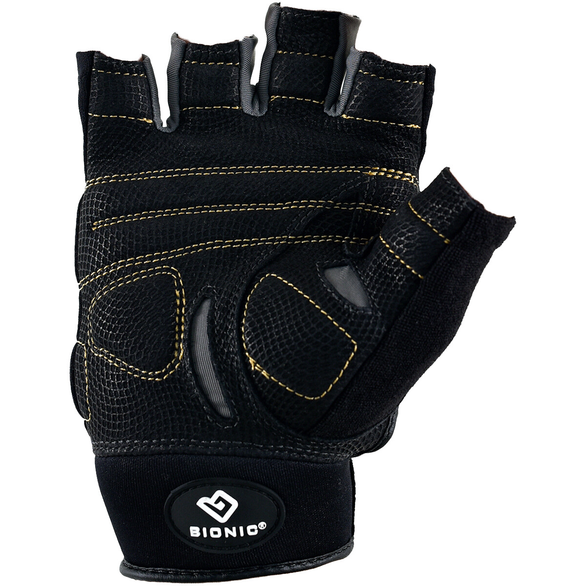 Bionic Men's BeastMode Fingerless Fitness Gloves - Black