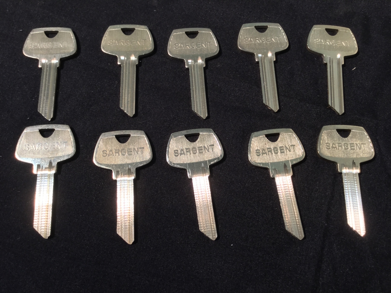 Sargent Original CJ Keyway, 6 Pin Key Blanks, Set of 10 - Locksmith