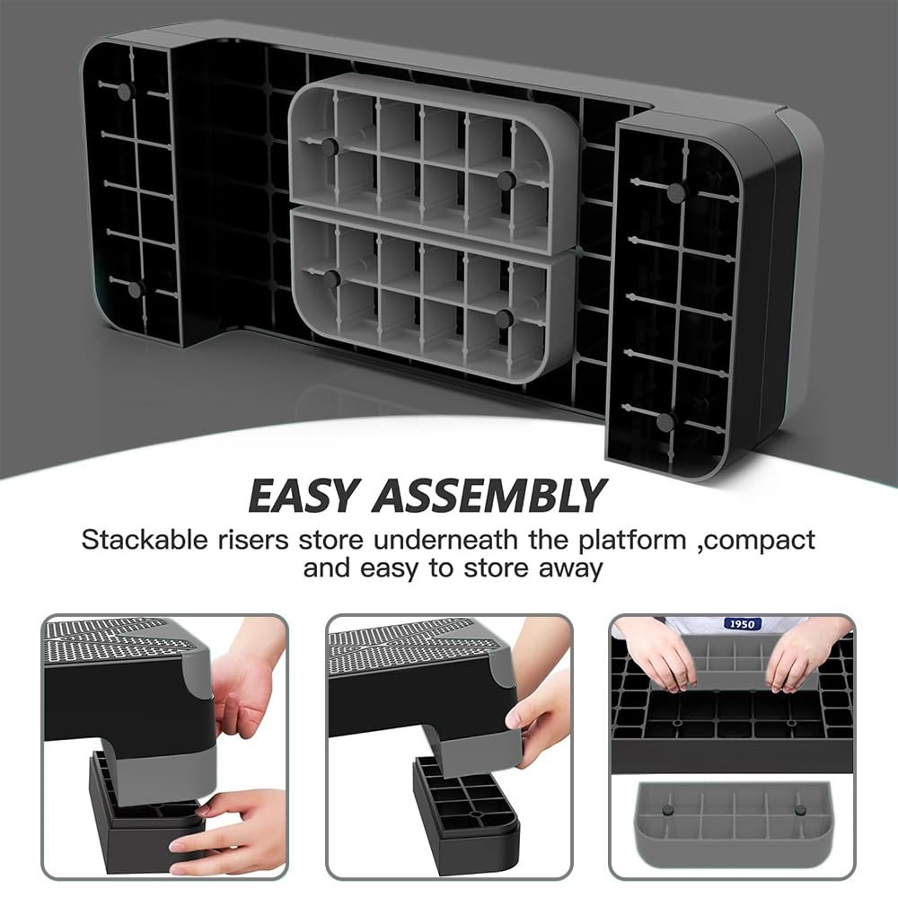 Aerobic Exercise Step, Adjustable Aerobic Stepper for Exercise, Workout Step ...