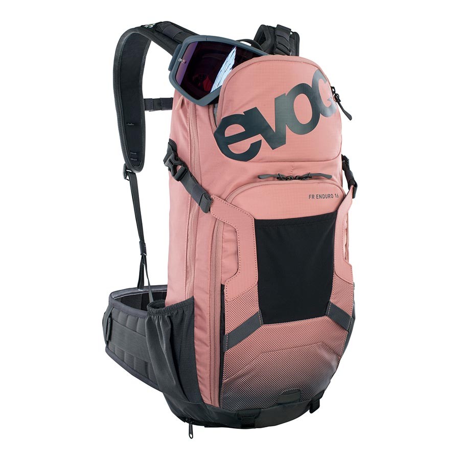 EVOC FR Enduro Backpack 16L with Removable Back Protector, Hydration Compatible