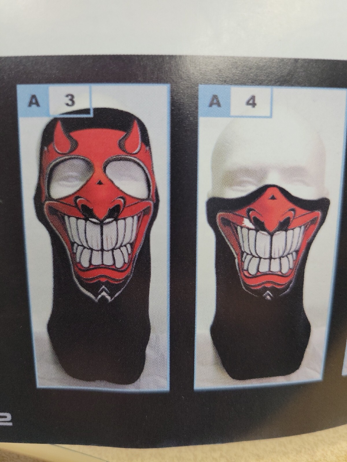 Devil  Full Face Neoprene Mask Motorcycle Snowboarding Ski ATV  cut to size