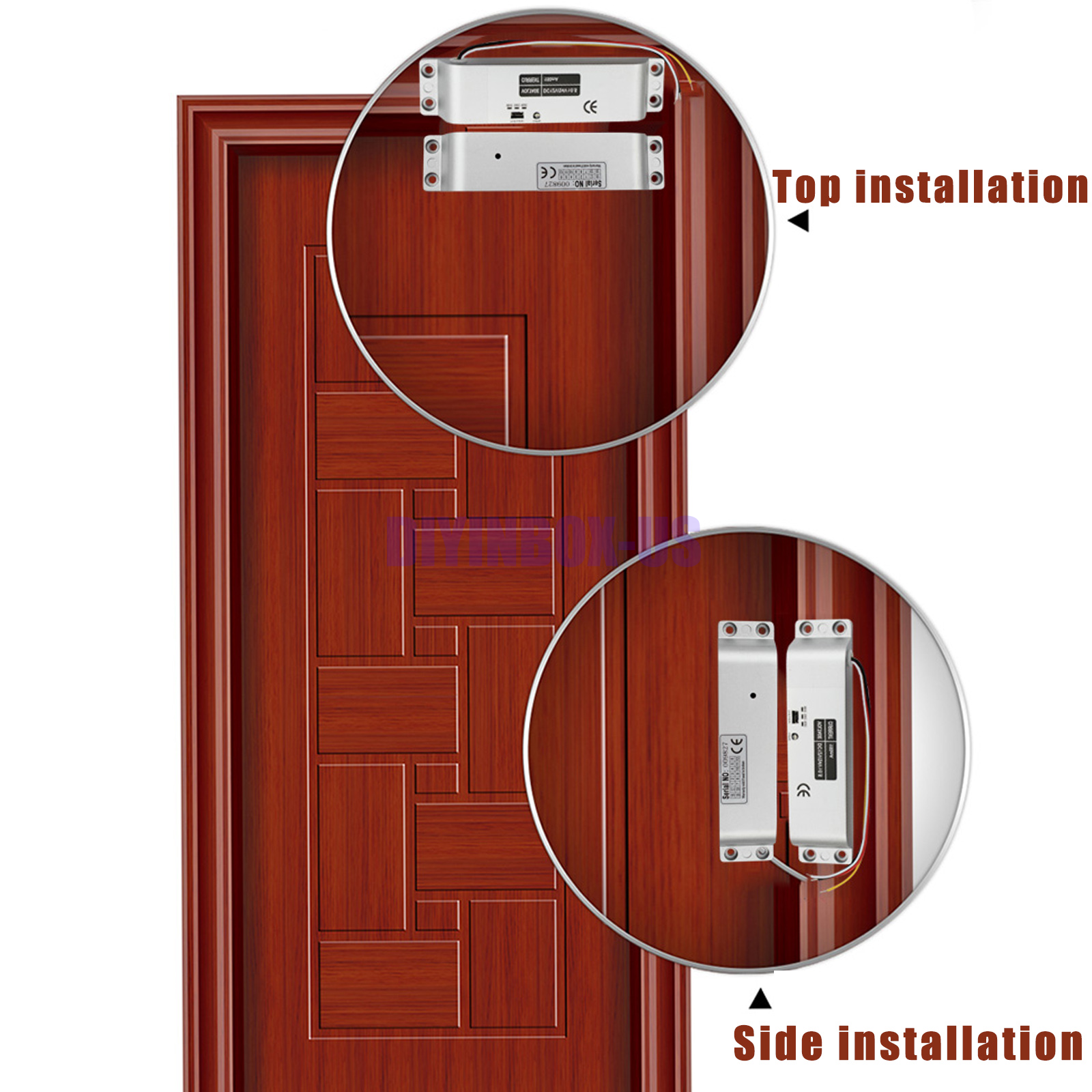 Electric Drop Bolt Lock Security System Fail-Safe Control Easy To Install DC12V