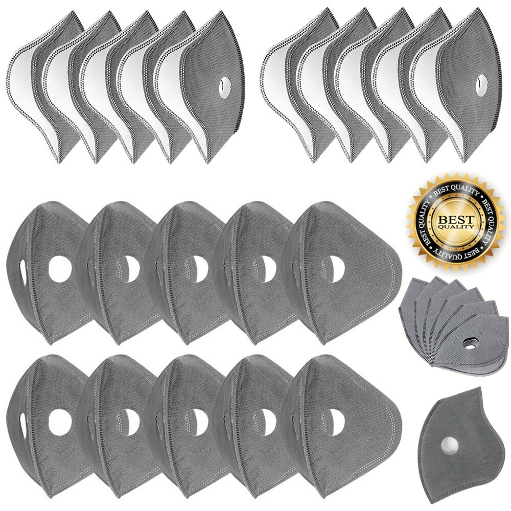 Activated Carbon Filter For Reusable Face Mask Sports Cycling Air Purifying Lot