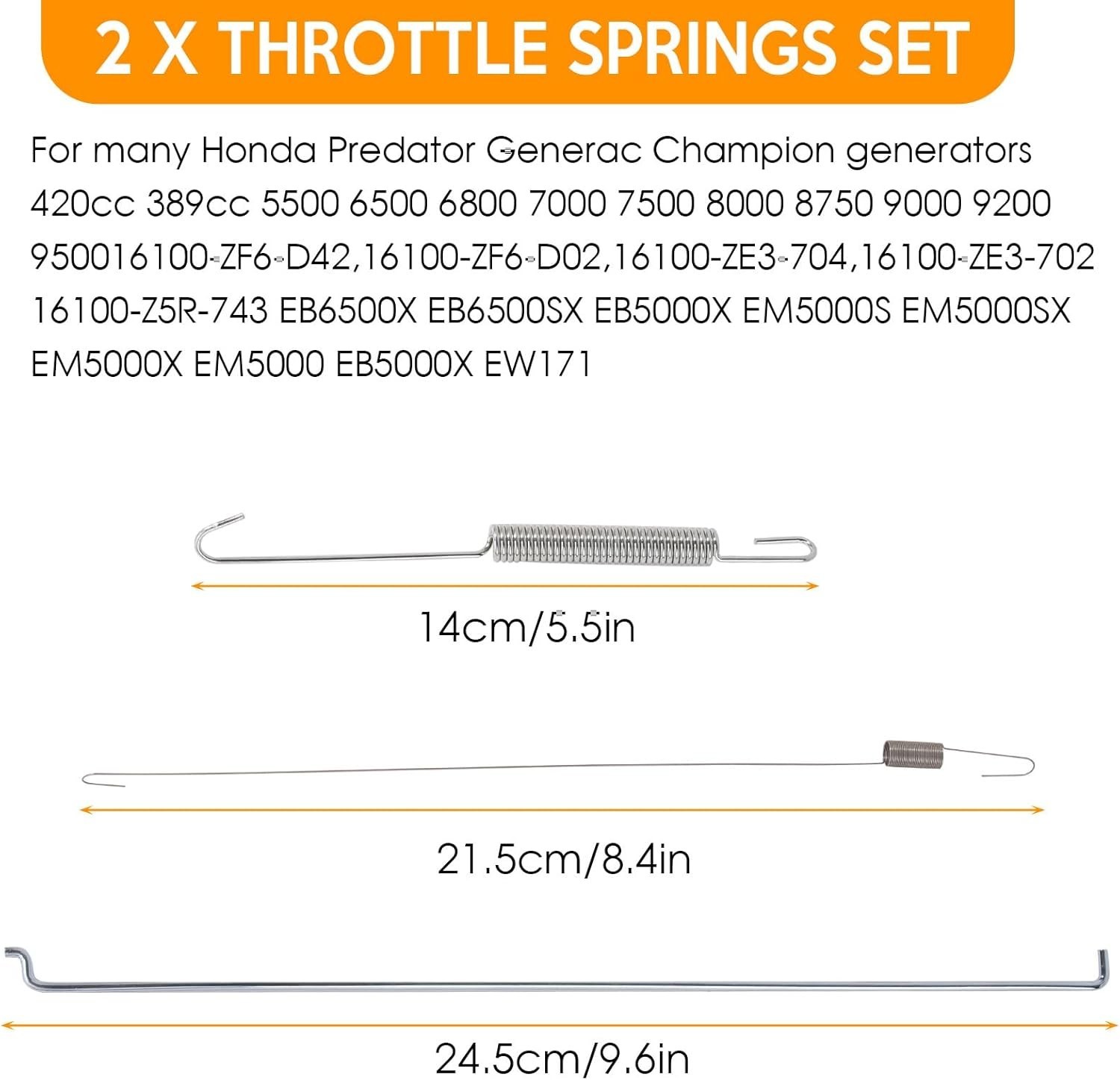 36 Pack Throttle Springs Assortment Throttle Return Springs Linkage Kit Speed...