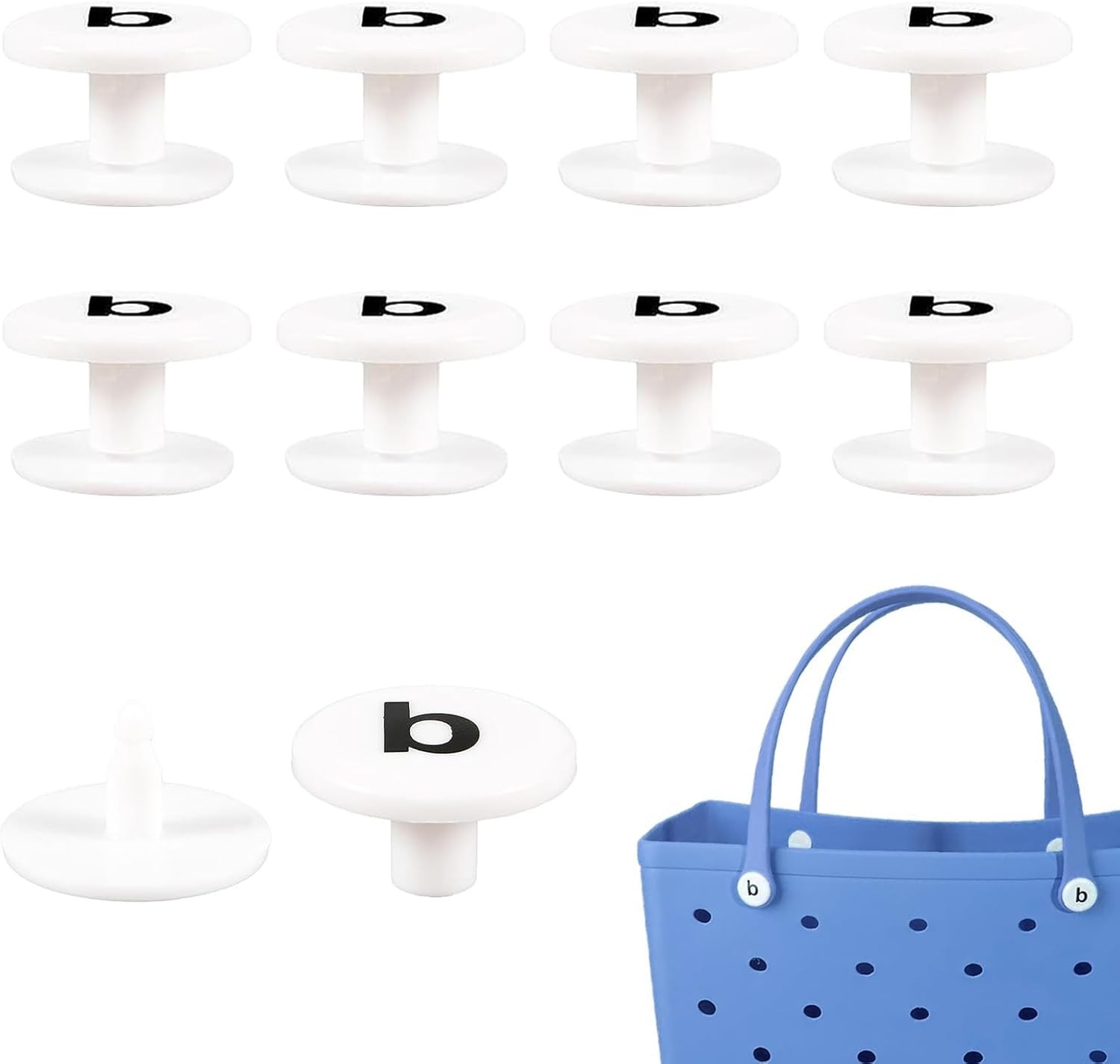 8 Pcs New Replacement Buttons Compatible with Bogg Bag - Fix Your Bag Easily