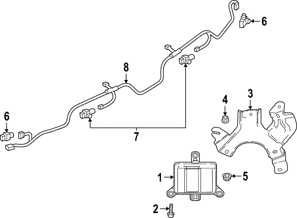 Genuine Mazda Blind Spot Radar K49B-67-Y30A