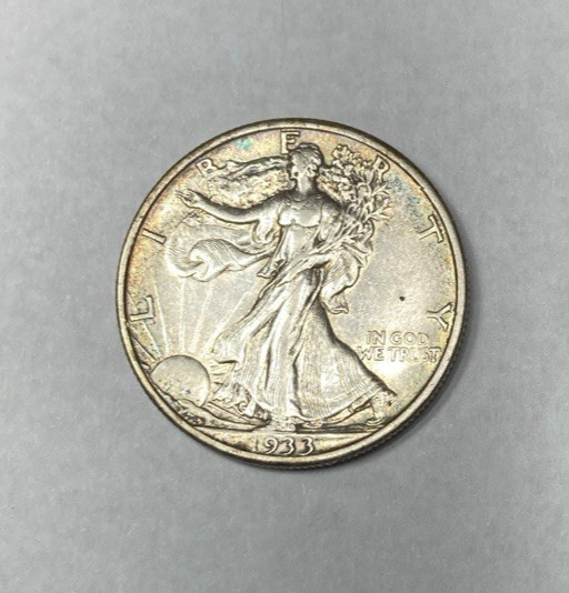 1833-S Walking Liberty Half Dollar AU Details Cleaned VALUE PRICED