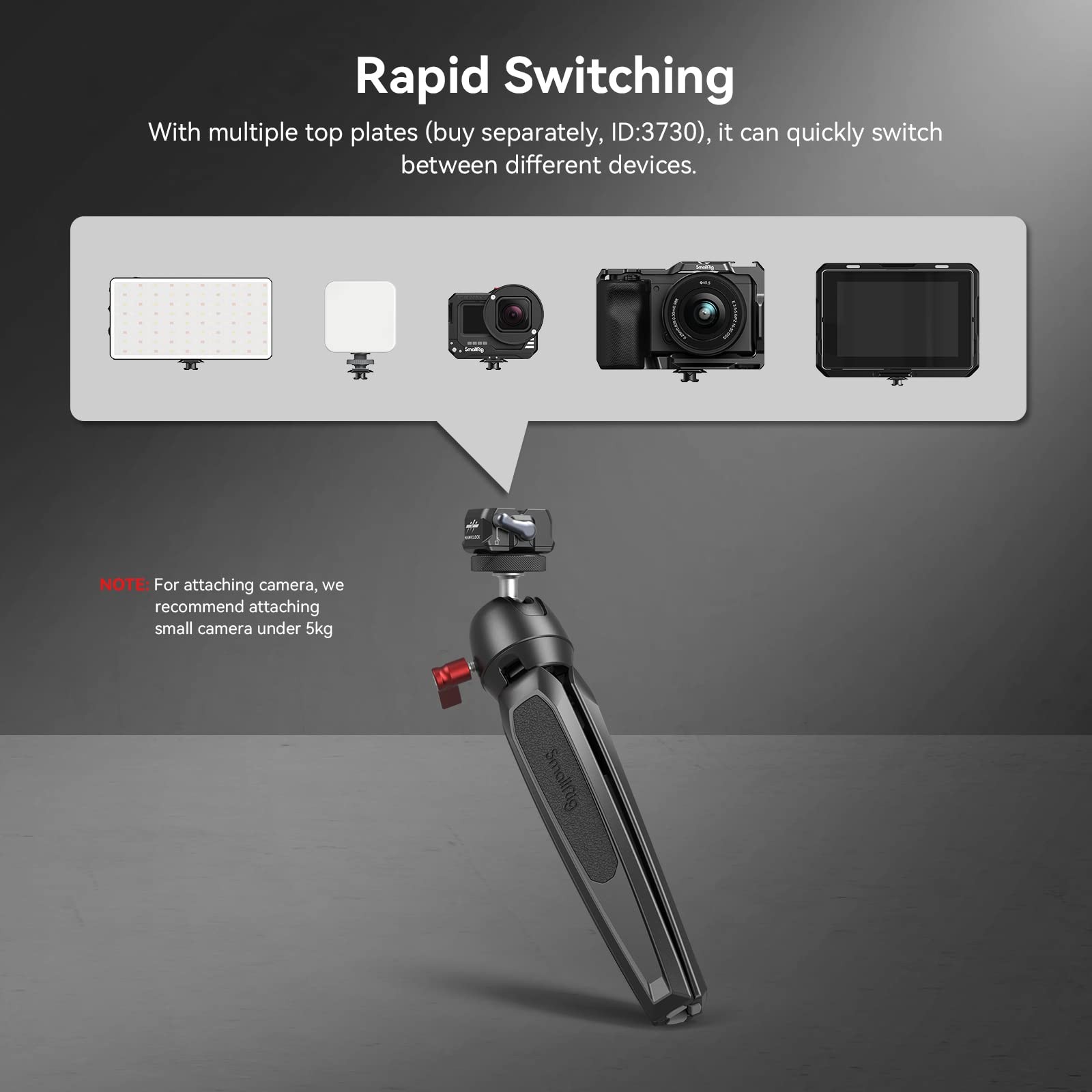 HawkLock Mini Quick Release Camera Mount Adapter 1/4 Inch Screw Plate 3513C
