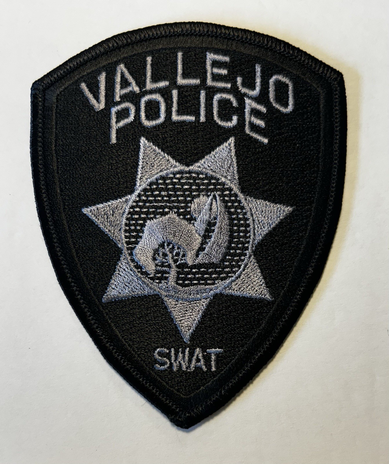 CALIFORNIA CA VALLEJO POLICE DEPT PATCH SUBDUED SWAT SOLANO COUNTY #PDD34