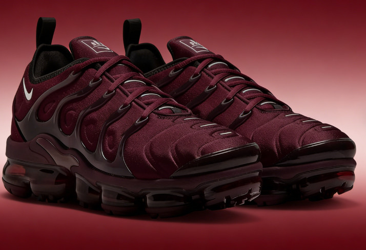 Nike Air VaporMax Plus TN Mens Burgundy Casual Shoes Soft Cushion Free Shipping