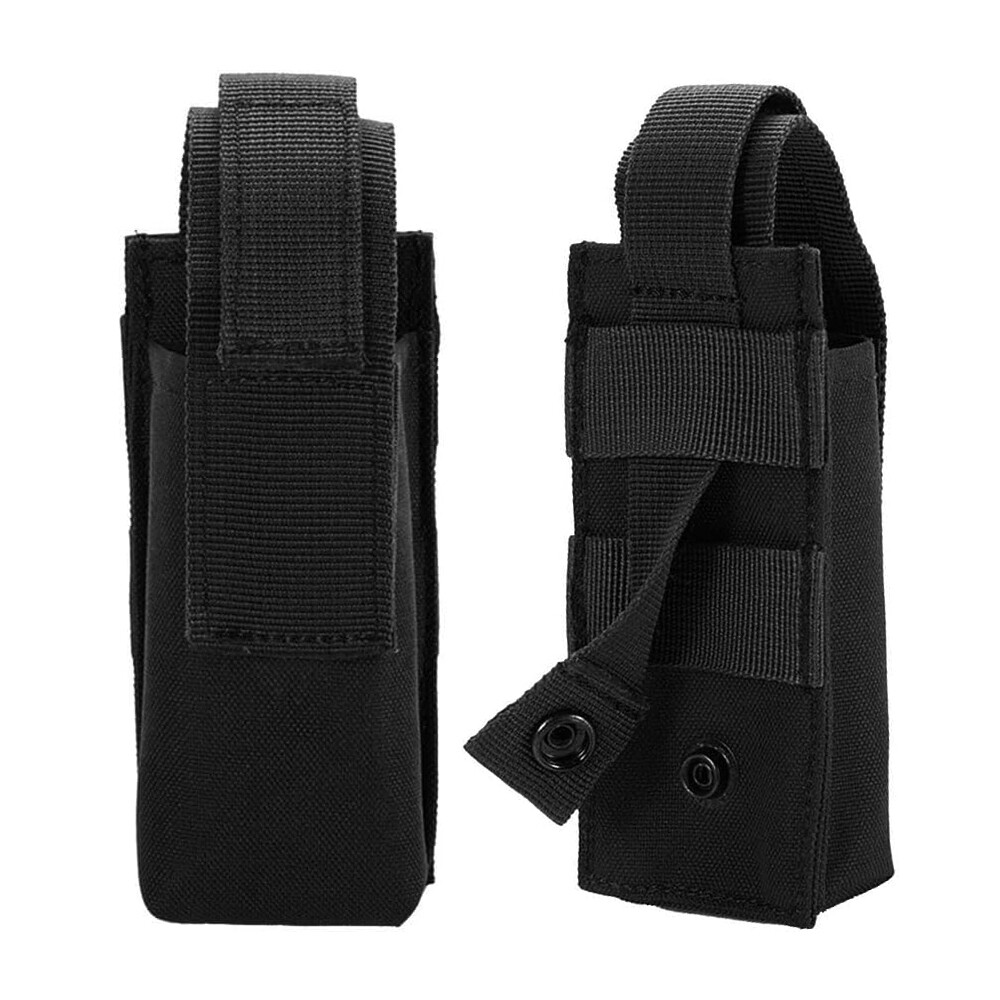 Tactical Molle Pouch Belt EDC Multi-Tool Knife Sheath Pouch Flashlight Holster