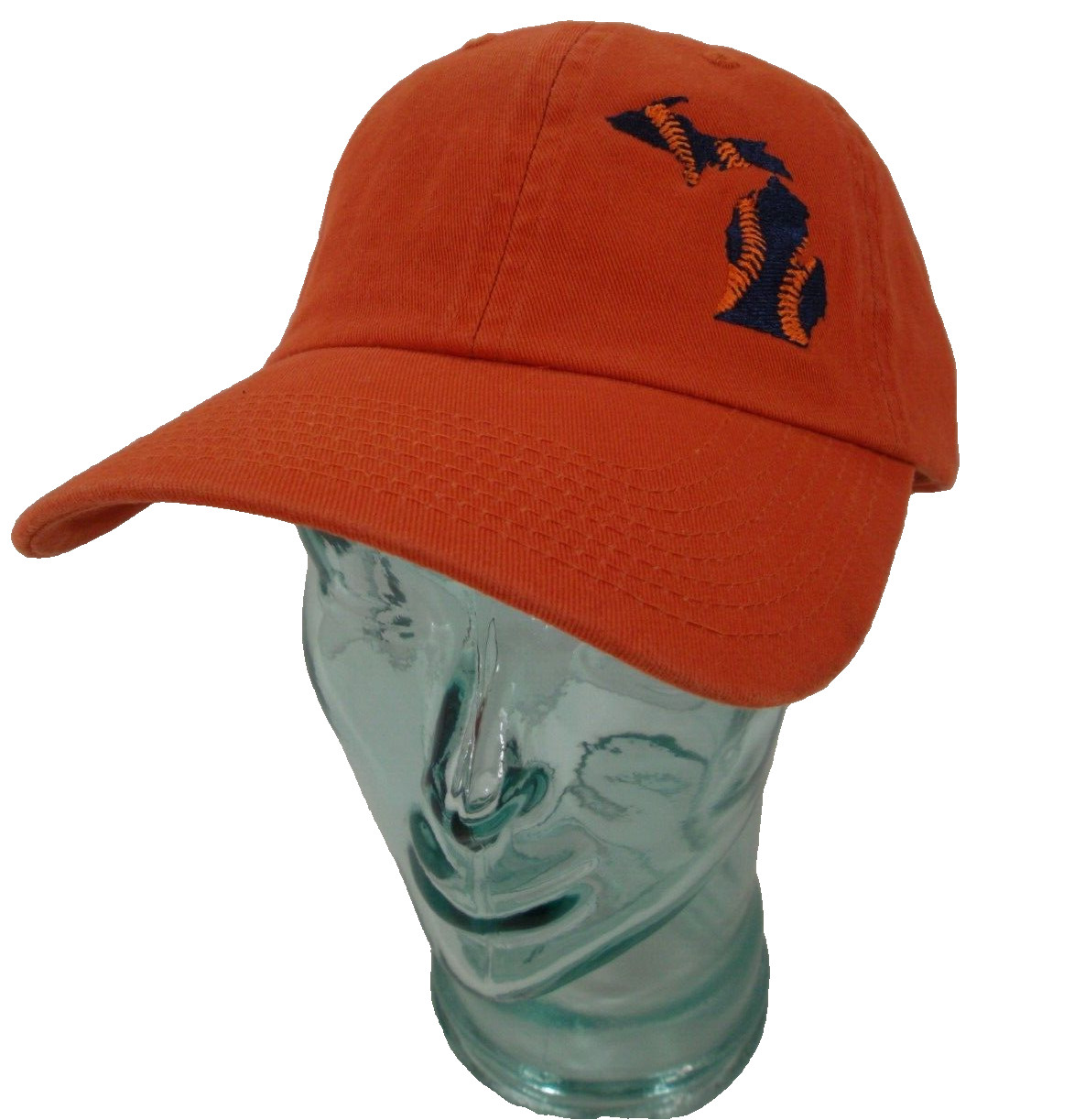 Orange Baseball Theme State of Michigan Hat Great Look Great Colors