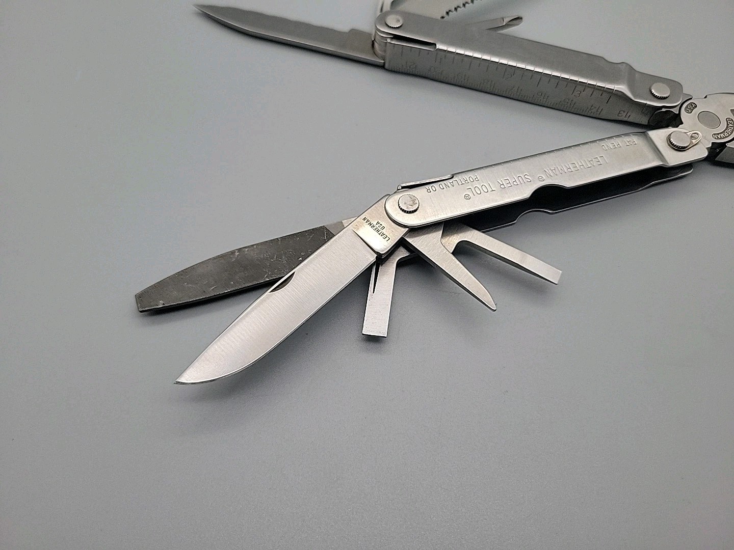 Leatherman Super Tool Multitool Dated 0896 /w Sheath - Knife - Pliers - File