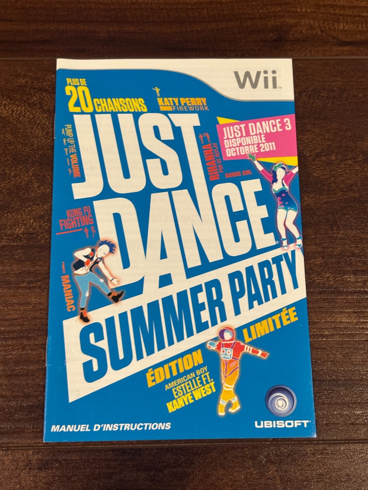 Just Dance Summer Party Nintendo Wii Instruction Manual Only