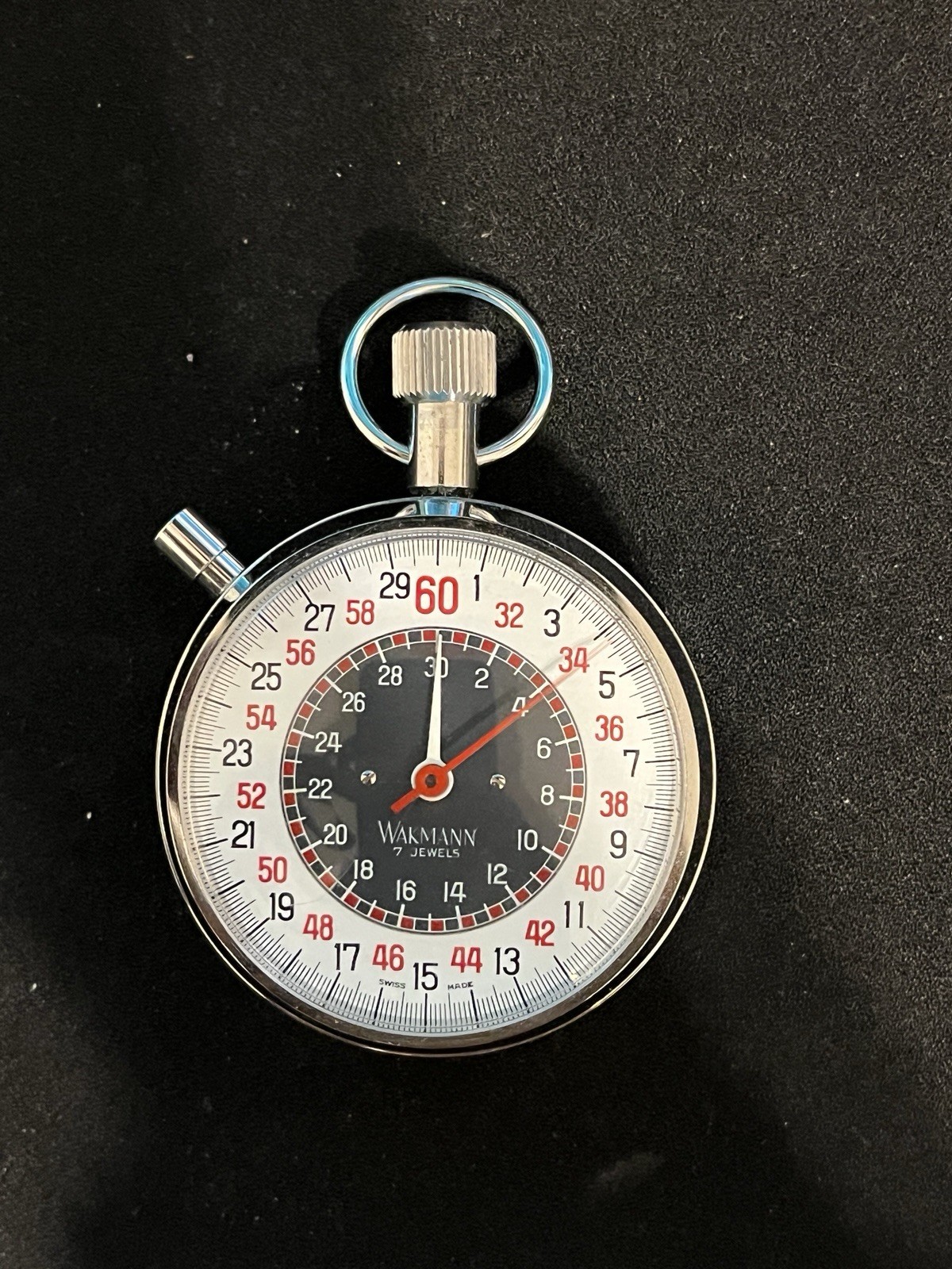 Wakmann 7 Jewels Rally Stopwatch Swiss Made