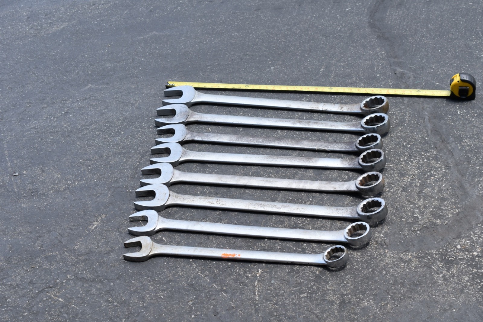 Proto jumbo combo wrench set 8 pc, 1-13/16" to 2-1/2" size