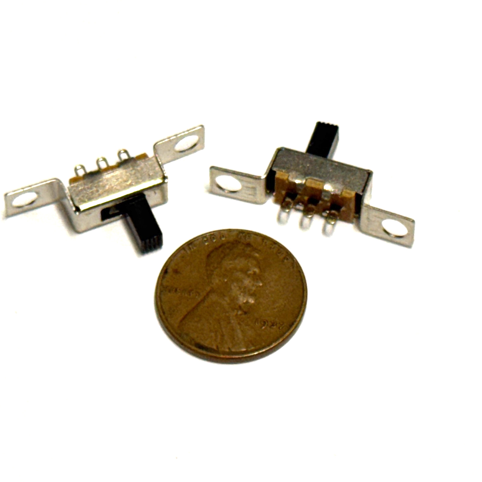 3 Pin 2 Position 1P2T SPDT Panel Slide Switch 50V DC SS12F48 pcb C41 STAMP