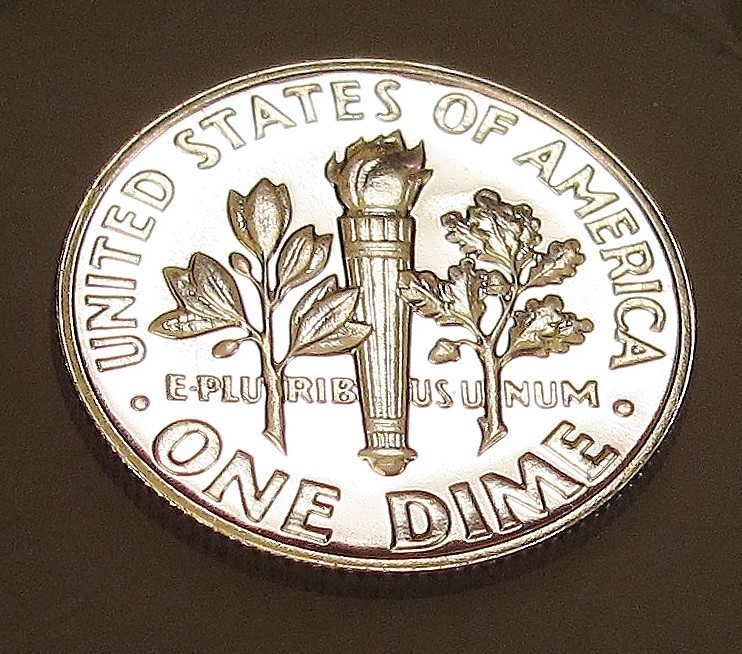 1964 Gem CAMEO Proof Dime 90% Silver Outstanding Luster #507 ~ 5
