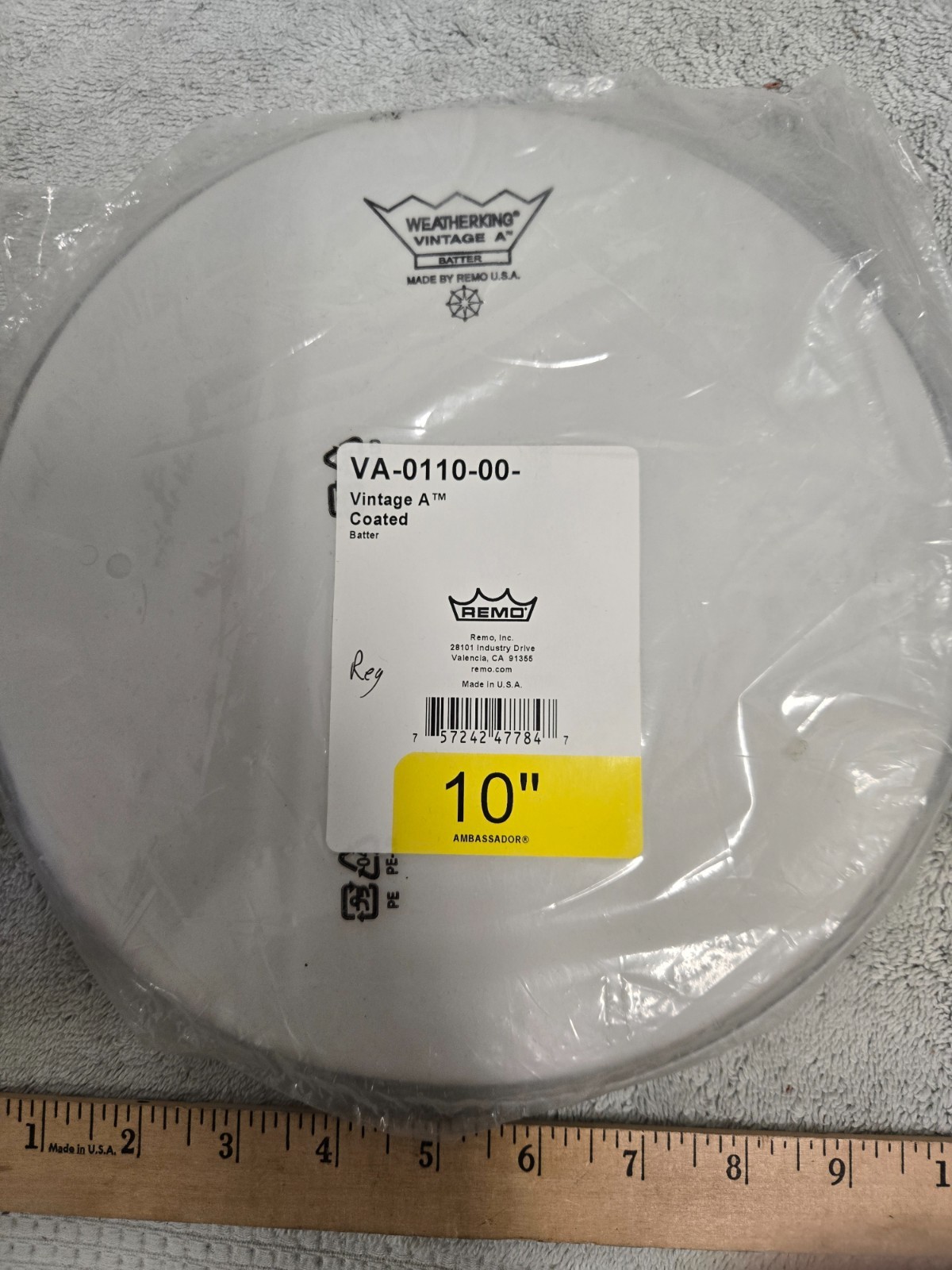 weatherking vintage a  coated batter, 10 inch drum head