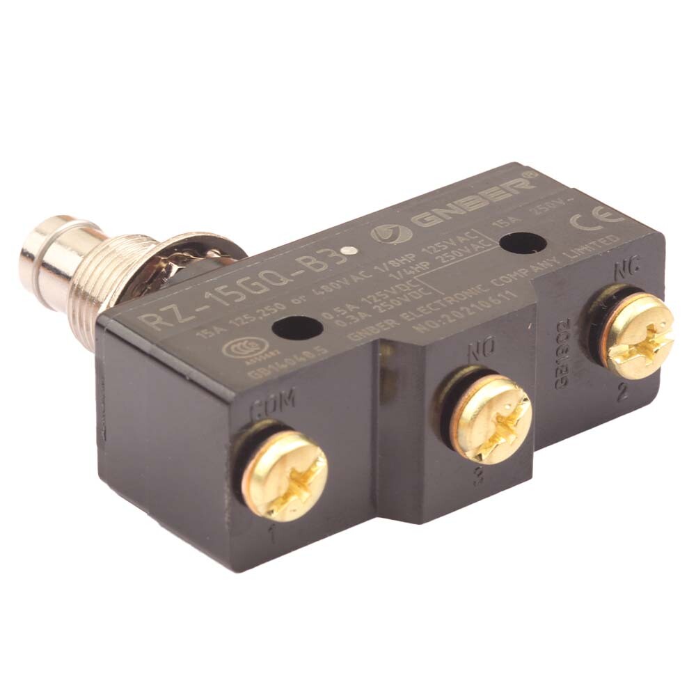 1PCS RZ-15GQ-B3 momentary limit microswitch actuator push buttton panel mount
