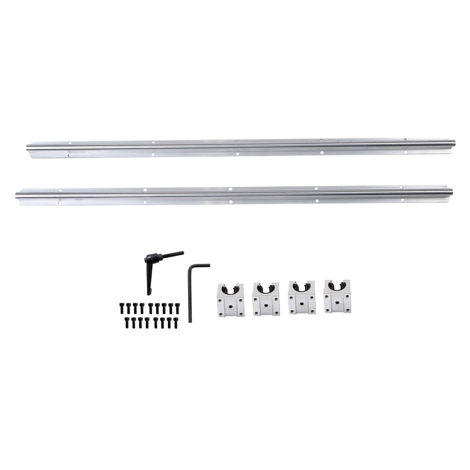 2PCS SBR16 Linear Shafts 1000mm & 4 Bearing Blocks CNC Router Upgrade Kit