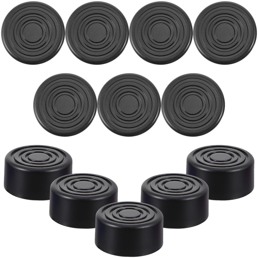 12Pcs Guitar Effect Pedal Footswitch Protective Caps Black Plastic Covers
