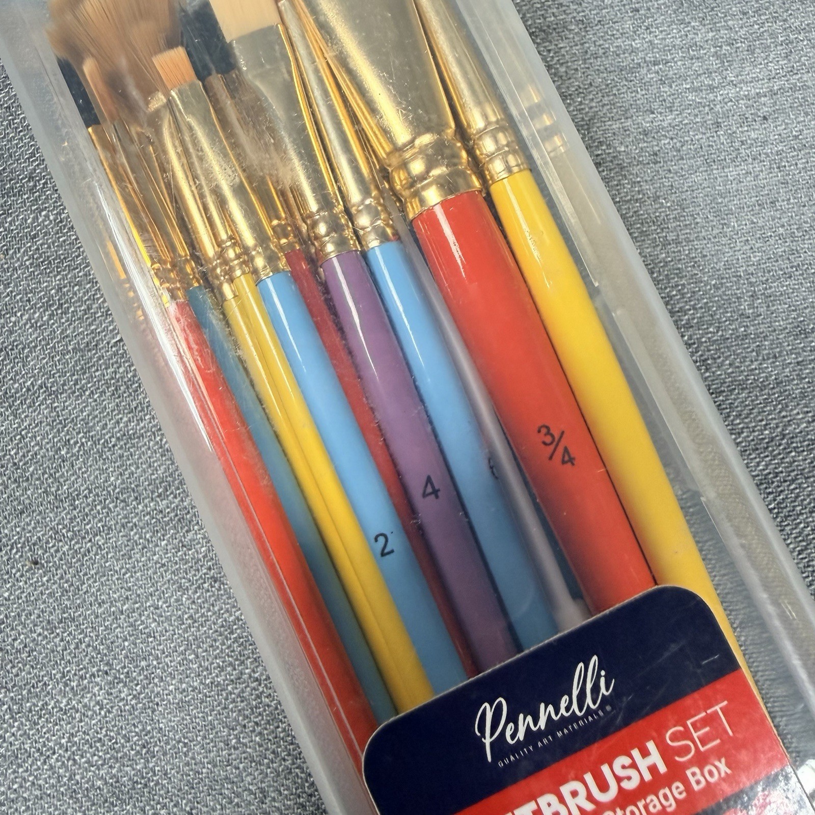 Pennelli Quality Art Materials: Paintbrush Set and Palette Knife 20 Pieces
