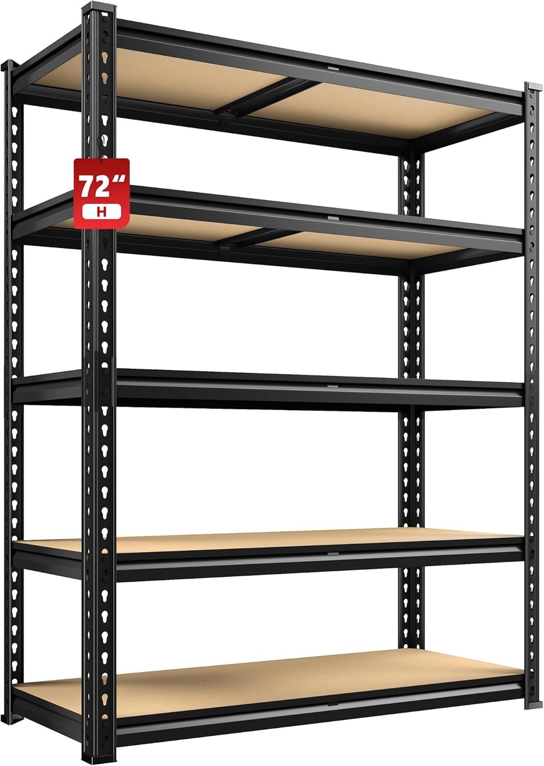 5 Tier Adjustable Garage Shelving or Storage Warehouse Pantry Closet