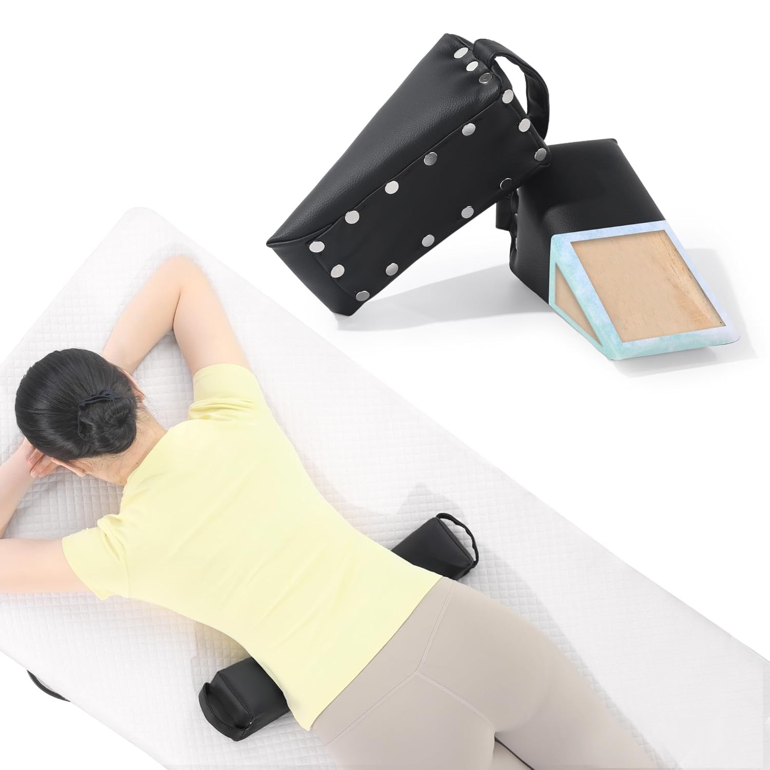 2 Pcs Anterior Pelvic Tilt Corrector, Sacral Blocks with Strong Support, Sacral