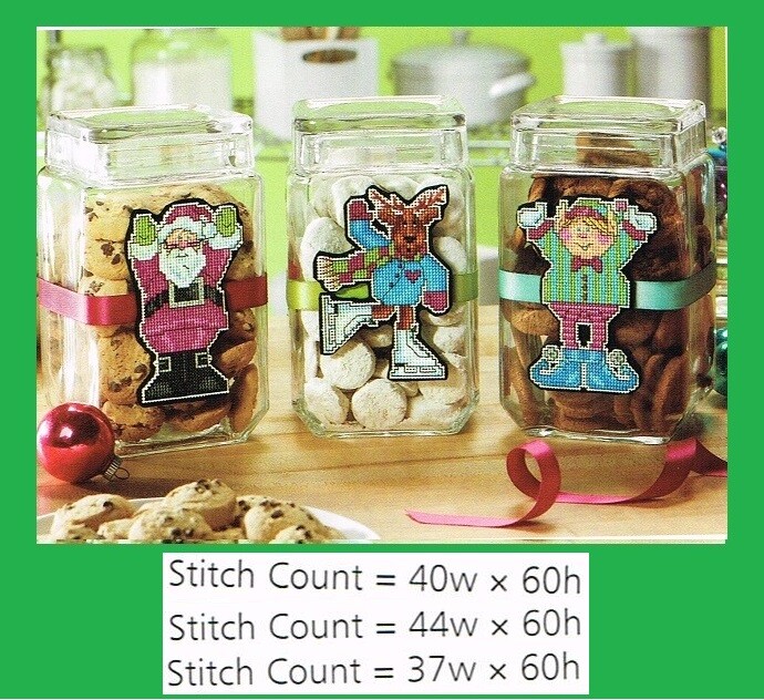 RETRO ORNAMENTS CROSS STITCH PATTERNS  ONLY   -   #998