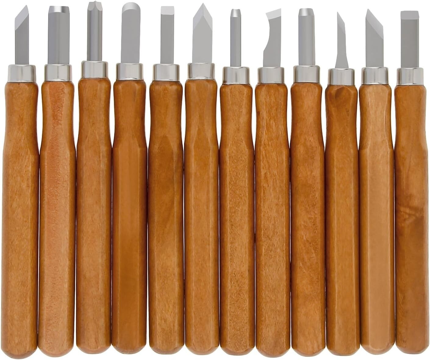Premium Wood Carving Tools Kit - Durable High Carbon Stainless Steel - 12 Pieces