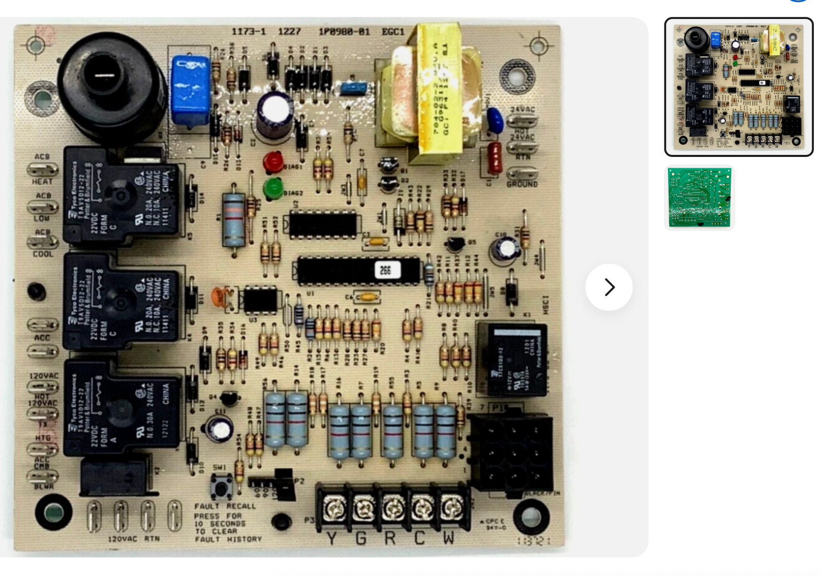 1173-1 Furnace EGC-1 OEM Control Circuit Board 100980-01